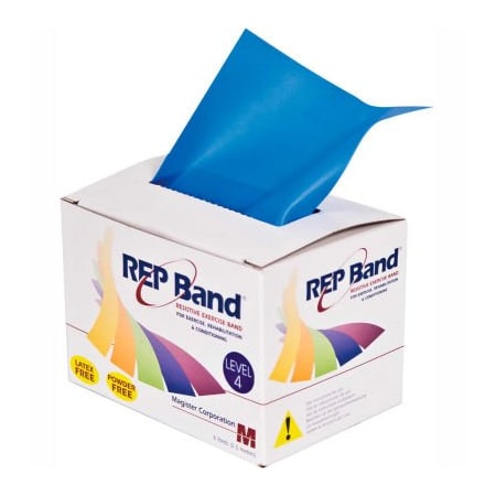 REP Band® Latex Free Exercise Band, Blueberry, 6 Yard Roll/Box